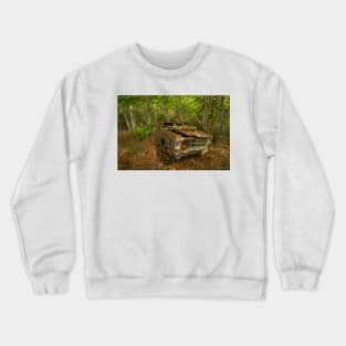 Abandoned Junker in the Woods Crewneck Sweatshirt